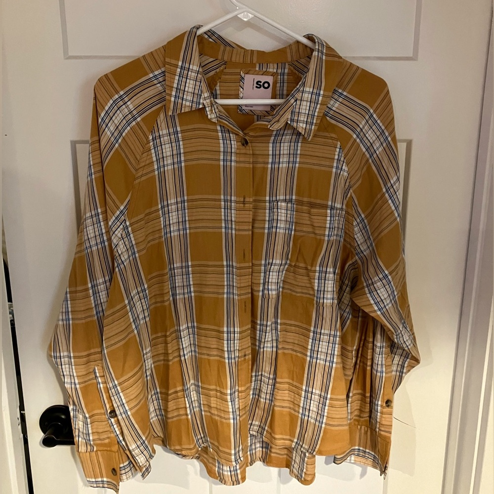 NWOT light weight yellow flannel